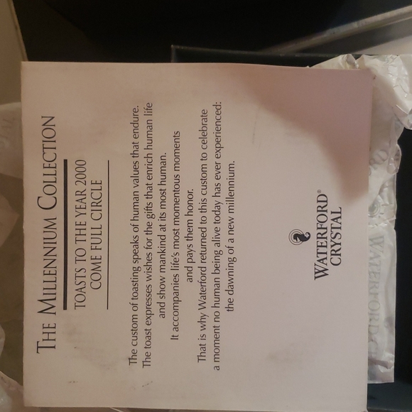 Crystal Wine Bottle coaster 🌟NIB 🌟 Waterford Millennium edition - Picture 6 of 9
